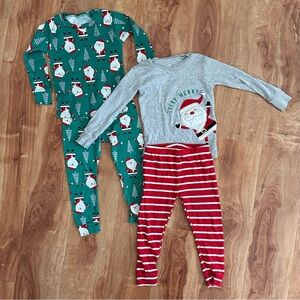 Carter's 4 Piece Christmas Pajama Bundle 2T